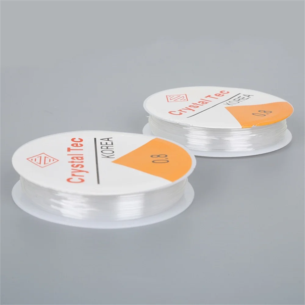 Description Picture 4 of item1rolls 0.5/0.6/0.7/0.8/1mm clear Nylon Strong stretch cord Jewellery thread beading Elastic line fishing wire jewelry making