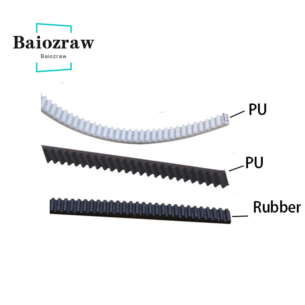 3D Printer Parts HTD 3M Open Belt Timing Width 9 10 12 15 25mm Lenght 1M PU with Steel Core Anti-wear Reinforce |