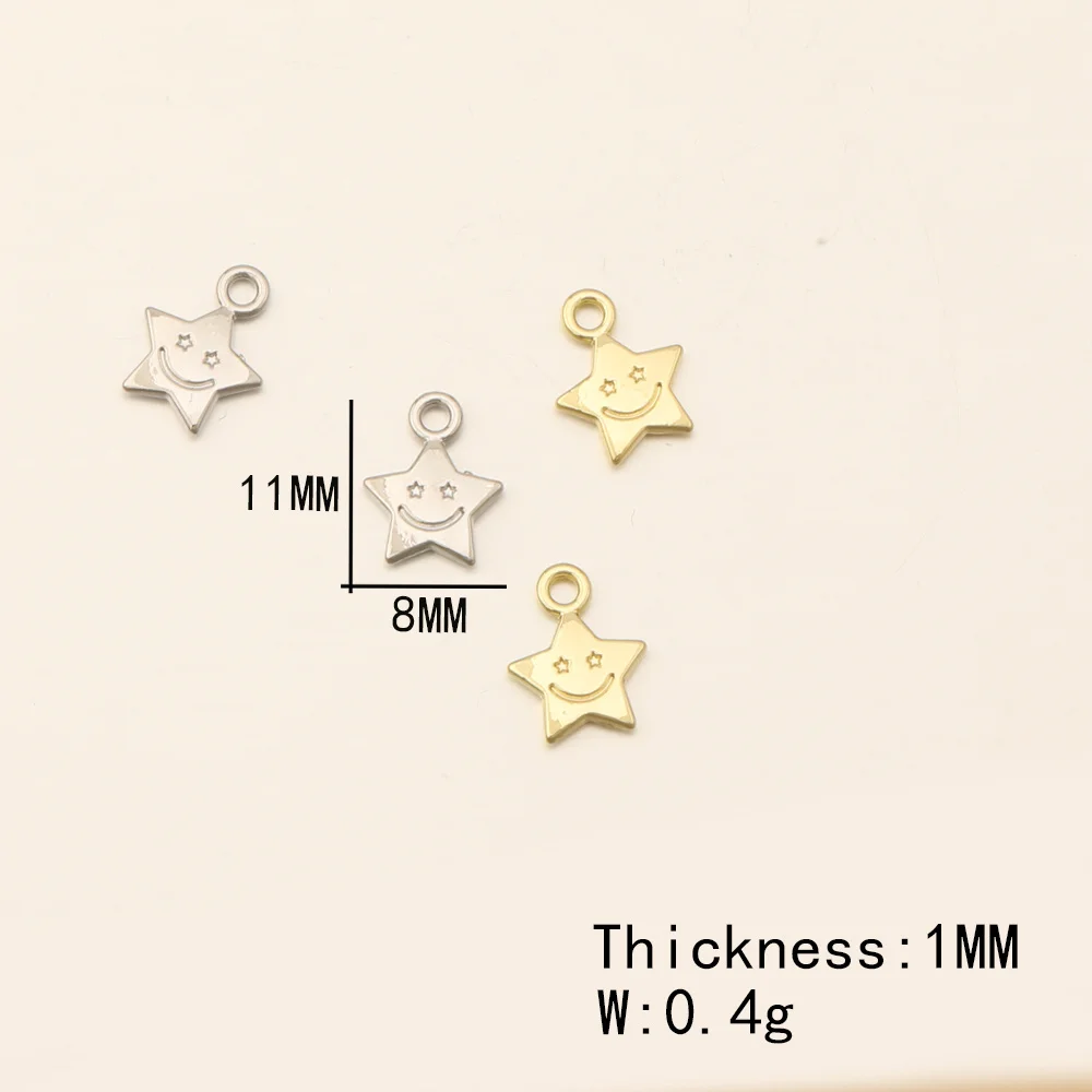 Cordial Design 100Pcs 8*11MM Jewelry Accessories/DIY Charms/Cute Star Shape/Zinc Alloy/Hand Made/Jewelry Findings & Components - cordial