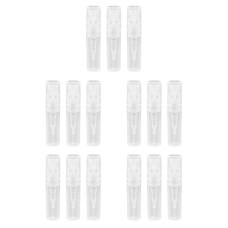 

AD-1000Pcs 2ML Transparent Plastic Spray Bottle Small Cosmetic Packing Atomizer Perfume Bottles