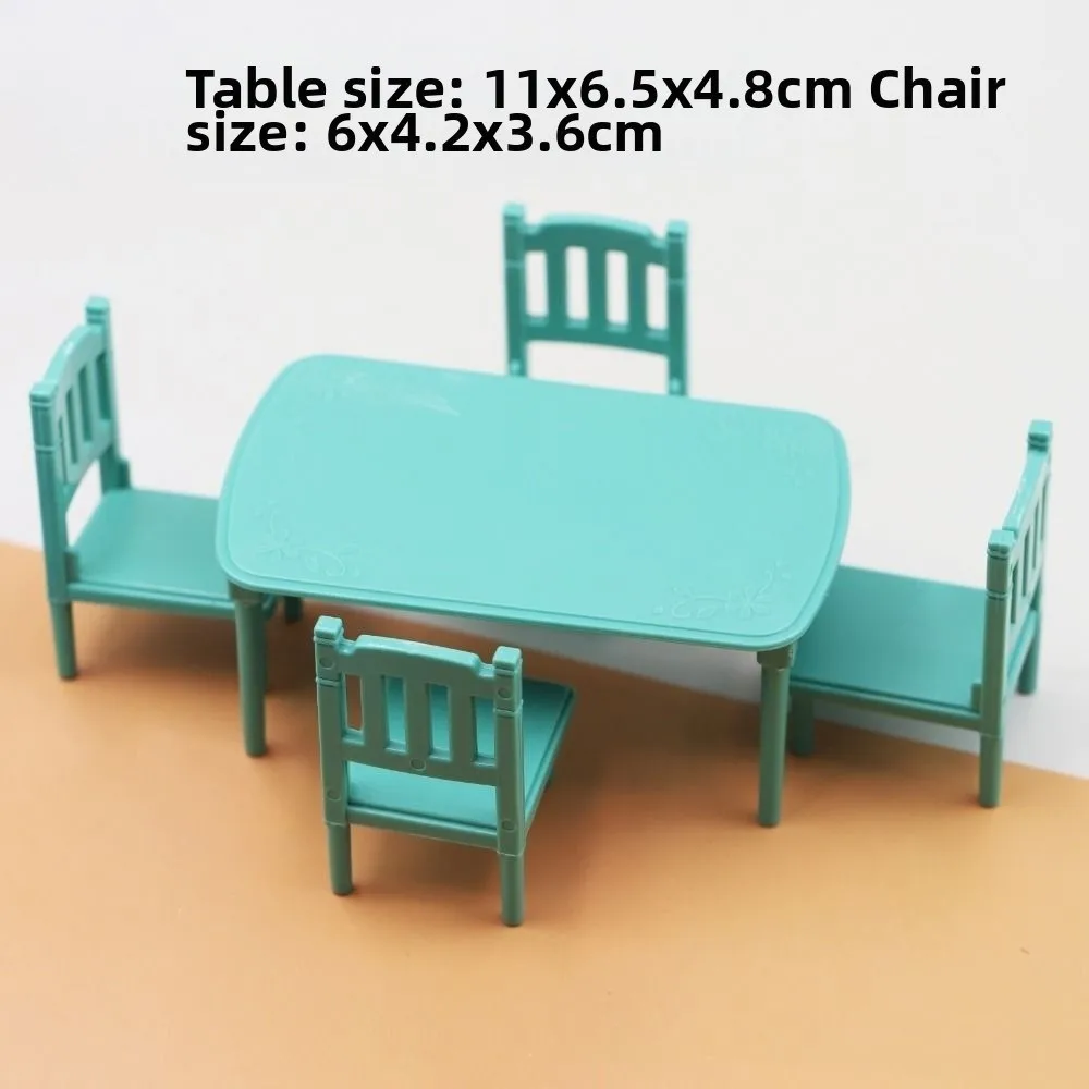 New Mini Forest Animal Family Bedroom Multistyles Plastic Kitchen Model Dollhouse Kit For Dolls Girl Dolls Accessories