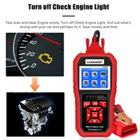 New KONNWEI KW890 12V Car OBD2 Battery Tester Analizer Auto Diagnostic Tool Battery Match 3 in 1 Car OBDII Scanner Code Reader - Image 4
