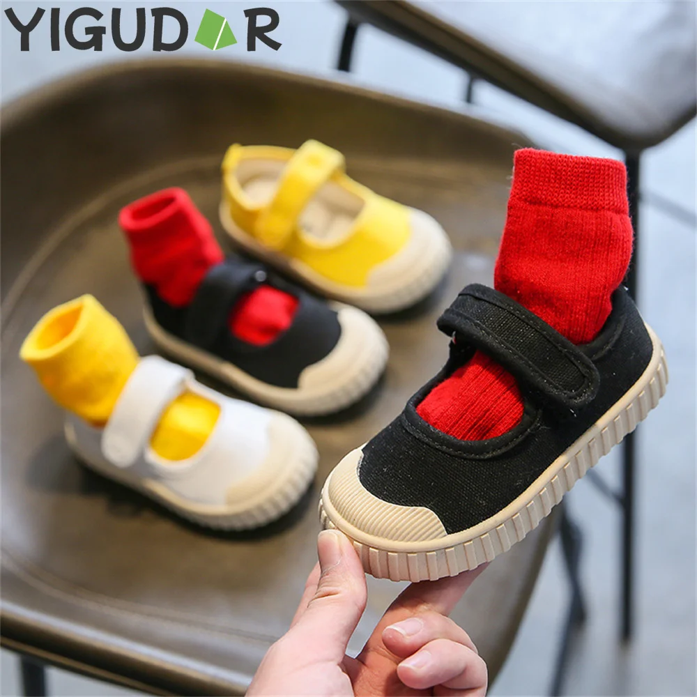 Baby Girls' Canvas Casual Shoes Spring New Boys and Girls' Kindergarten Soft-Soled Cute Performance Footwears zapatos informales 1 5pcs baby creative mini plastic car toy car set cute children color transparent pull back car model game toy kindergarten gift