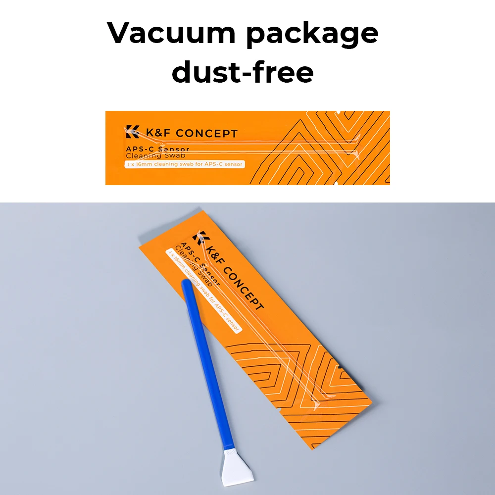 K&F Concept 20pcs Sensor Cleaning Swab Kit for DSLR and SLR Digital Cameras - 16mm APS-C and Full Frame CCD/CMOS Cleaning Description Image.This Product Can Be Found With The Tag Names Apsc camera sensor cleaning swabs, Full frame sensor cleaning kits, Sensor cleaning swab full frame