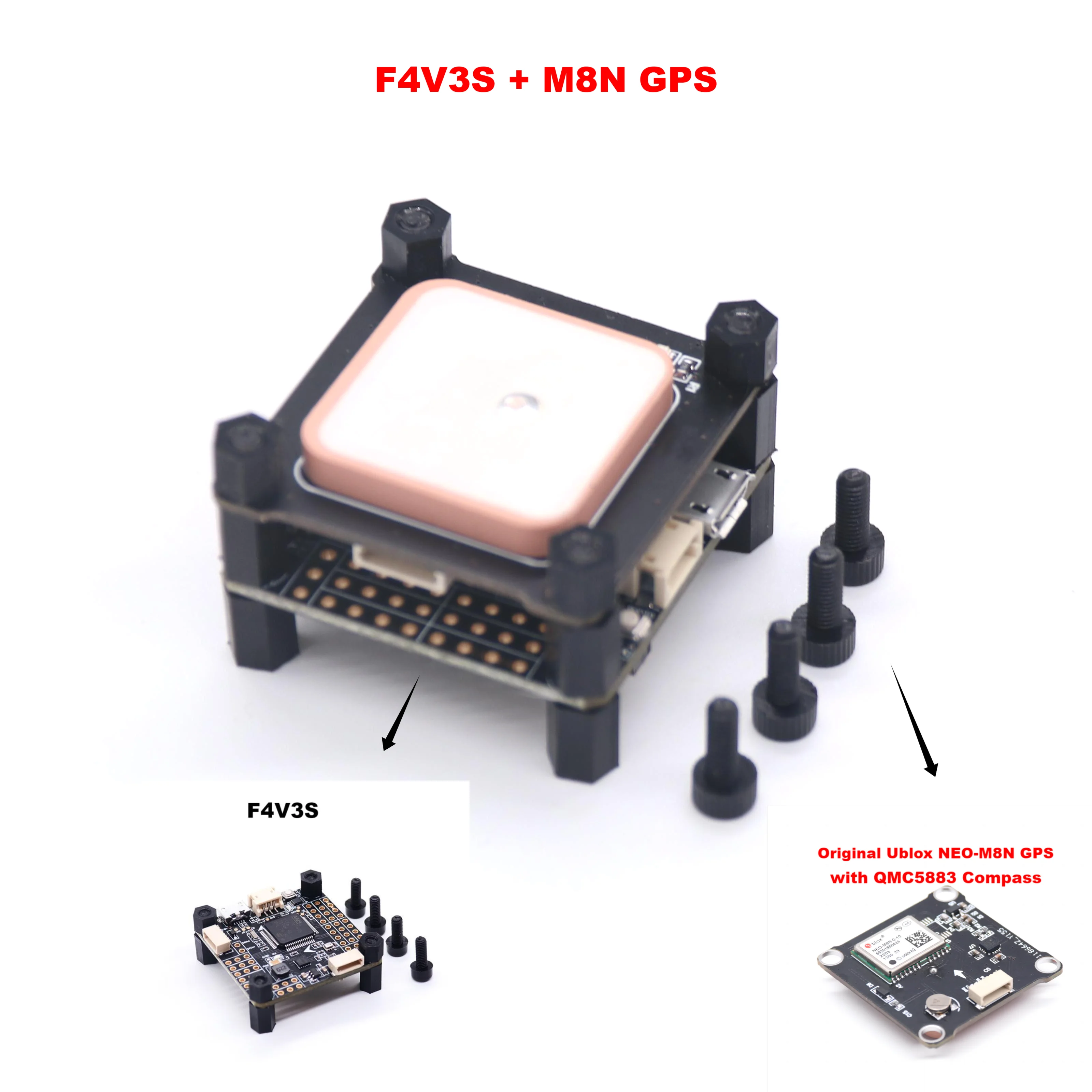 ตัวเลือกสินค้า บอร์ดควบคุมโดรน F4 V3S Plus สำหรับ FPV แข่ง