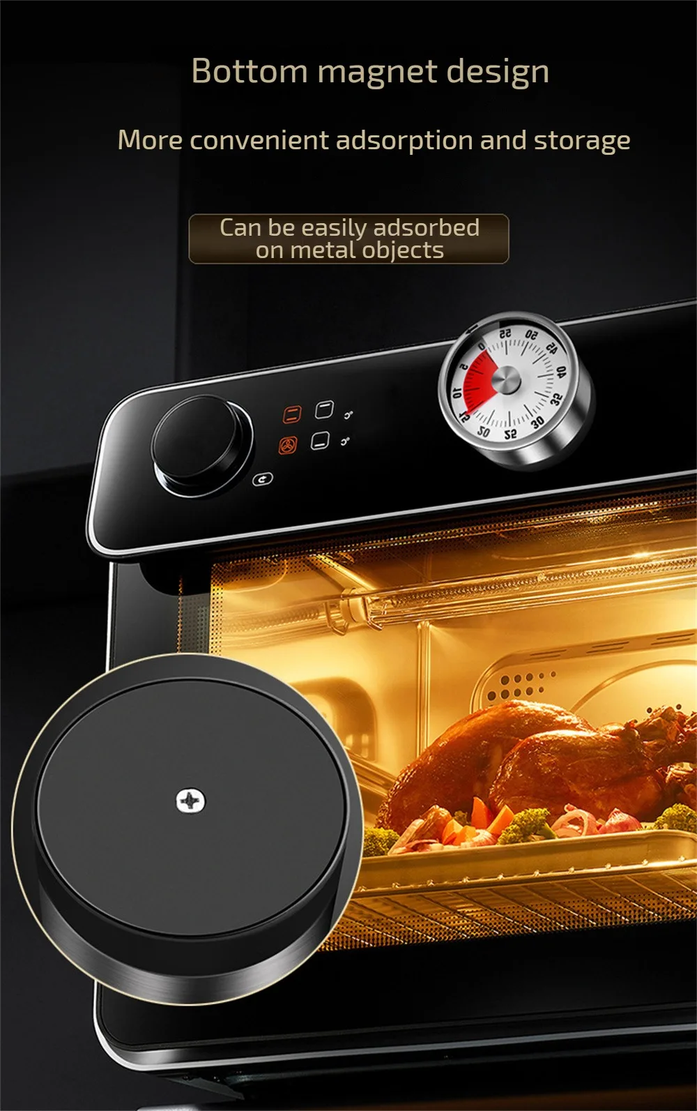 Description Picture 3 of item1pc Visual Timer Mechanical Countdown Timers Kitchen Classroom Baking Clock For Teaching Meeting Cookin Working Kitchen Gadgets
