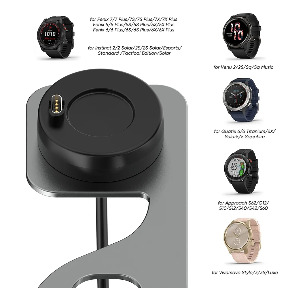 Sleek Metal Charger Stand with USB Charging Cable