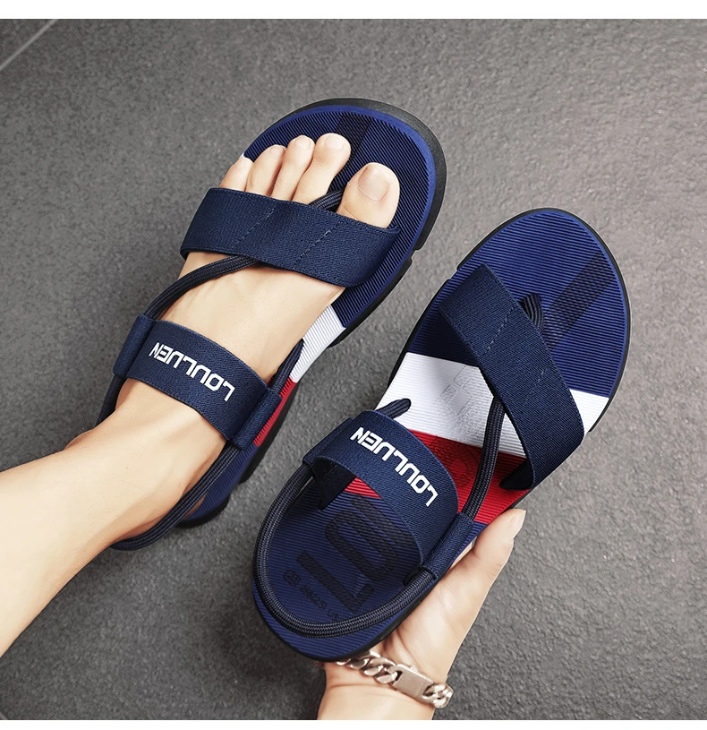 Männer Flip-Flops Sommer neue Sandalen Herren schuhe Strand Hausschuhe lässig atmungsaktive Schuhe Größe 39-44 – Detail 16