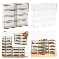 1:64 for Hot Wheels Display Box Car Model Toy Cabinet Rack For Hotwheels Cars Diecast Storage Acrylic Dustproof Display Box 1
