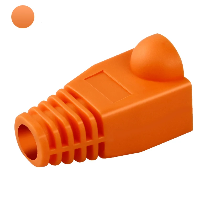 Multi-Color Protective RJ45 Cable Boots - 50 Pack