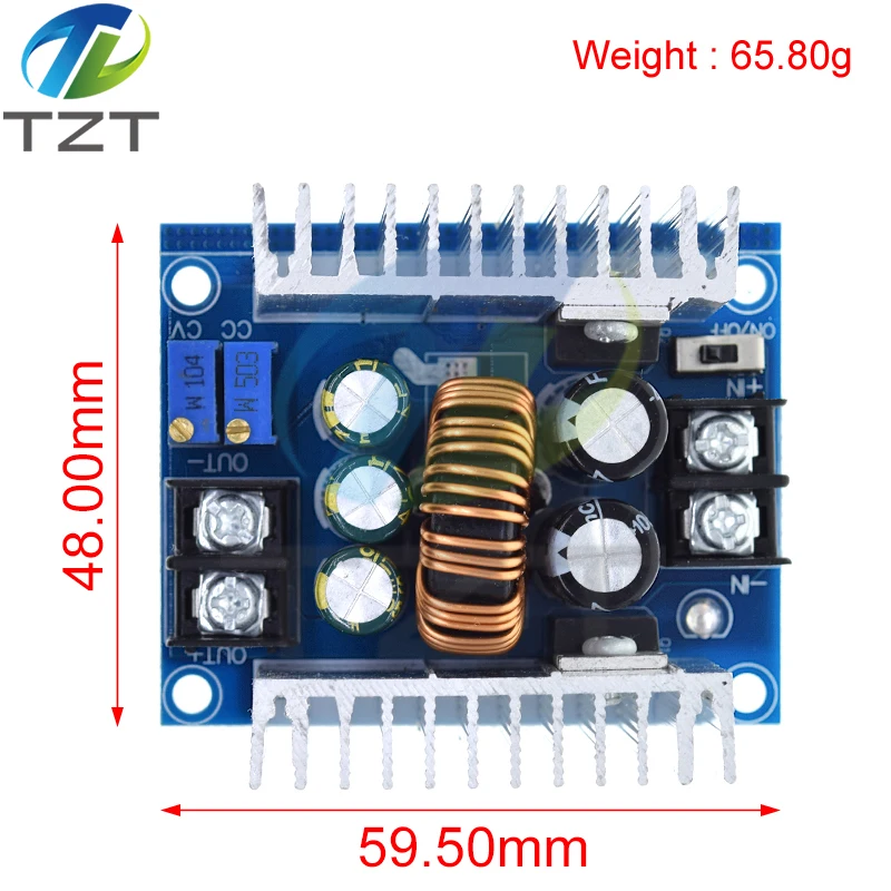 Step Down Modulo di Alimentazione, DC-DC Modulo regolatore di tensione Regolabile Modulo di Alimentazione Regolabile Convertitore DC-DC Step-down da 6,5V-60V a 1,25-30V 10A Step Down Modulo di Alimentazione, DC-DC Modulo regolatore di tensione Regolabile Modulo di Alimentazione Regolabile Convertitore DC-DC Step-down da 6,5V-60V a 1,25-30V 10A