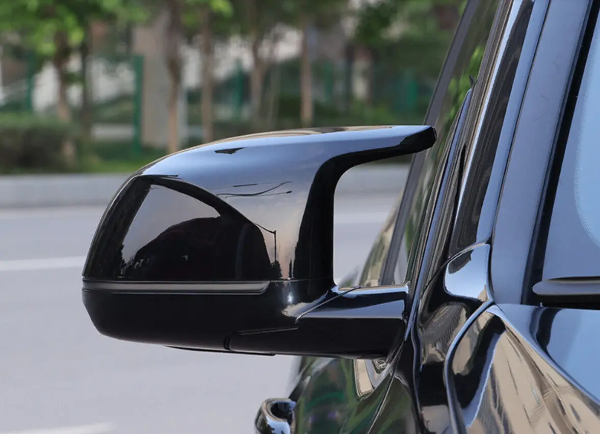 Rearview Mirror Cover 2PCS/Set Mirror Cover Cap Carbon Fiber Replacement AN Horn Rearview Mirror Housing BMW Series x3 x4 x5 G01 G02 G05