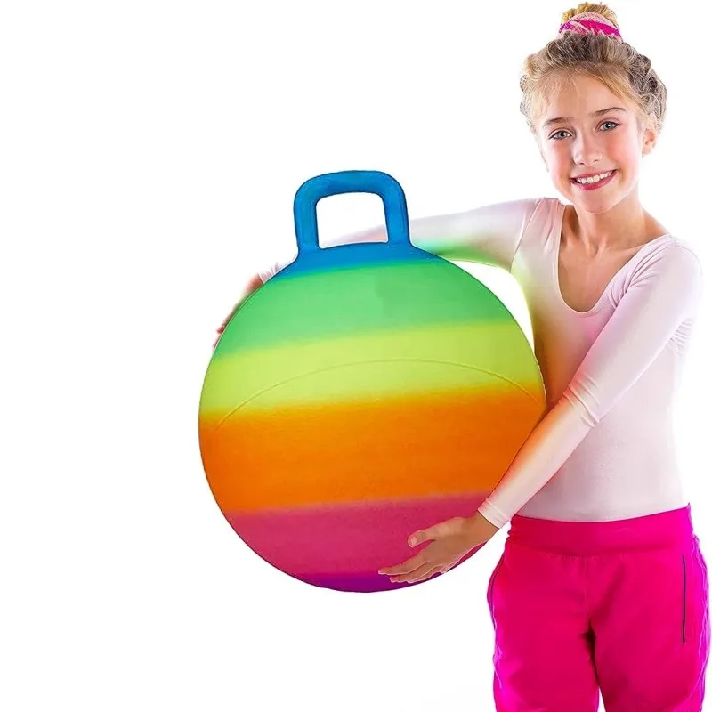 Diameter 18 Inch Ourdoor Toy Sports Hopping Ball for Kids Amazing Space Hopper Ball Safe and Durable Jumping Ball with Handle