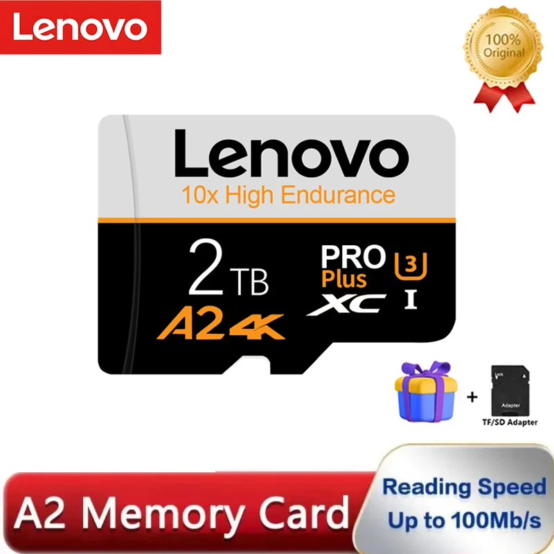 Memory Card Lenovo 2TB 1TB 512GB 256GB 128GB A2 U3 Micro TF For Nintendo Switch Ps4