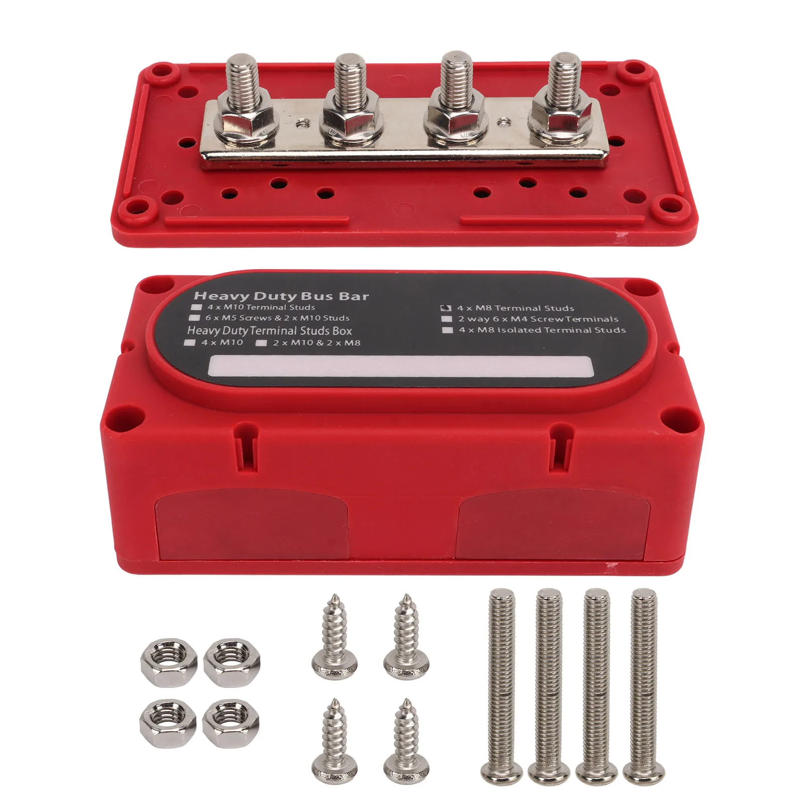 Battery Junction Block 300A Heavy Duty Power Distribution Block for