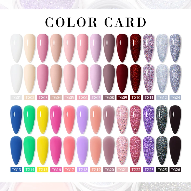 5g/10g Nail powder Nude Pink Dipping Nail Powder Sparkling Gradient Nail Glitter Dust Natural Dry Dip Chrome Art Decoration