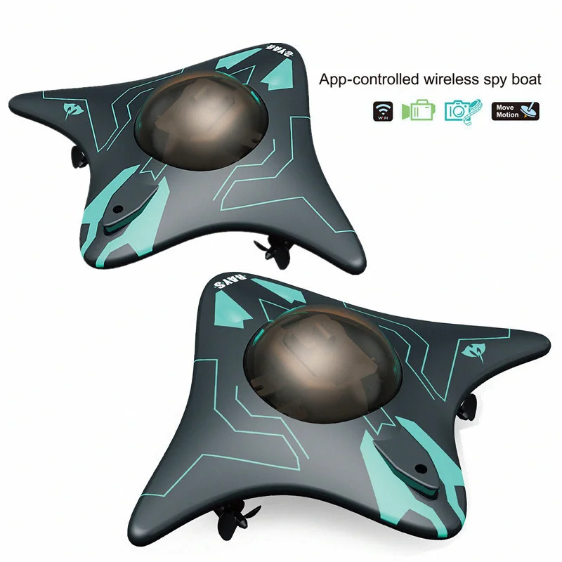 WIFI RC Submarine Underwater Camera Visible HD Video Diving Vessel Speedboat Ray-style Drone RC Boat Toys 2