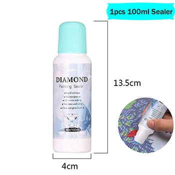 1-10Pcs 100ml DIY Diamond Painting Conserver Permanent Hold Shine Effect Sealer for Diamond Painting Brightener Glue Keep Shiny