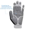 Efunist Golf Glove For Men Non-Slip Patterned Microfiber Black Breathable Left Hand 3D Performance Grip Comfortable Golf Gloves 3