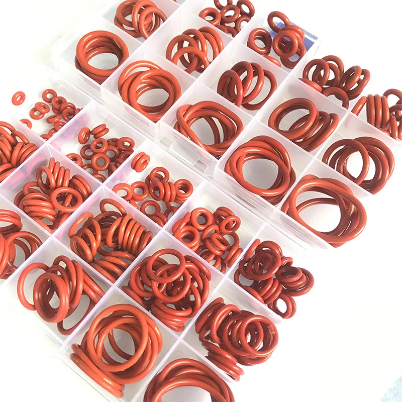 Red Silicone O Rings 100 250Pcs O Rings Red Silicone VMQ Seal Sealing O