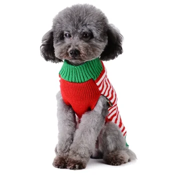 Winter Cartoon Dog Clothes Fashion Dog Knitted Sweater Christmas Puppy Turtleneck Cute Soft Cat Sweater Pet Pullovers Supplies 5