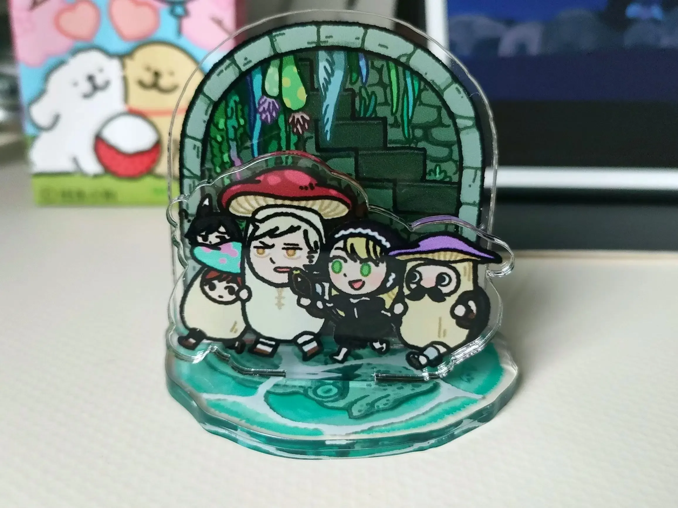 던전 피규어 아크릴 스탠드 3 플러그, 애니메이션 액션 피규어 액세서리 컬렉션, 어린이 장난감 선물, 데스크탑 장식품