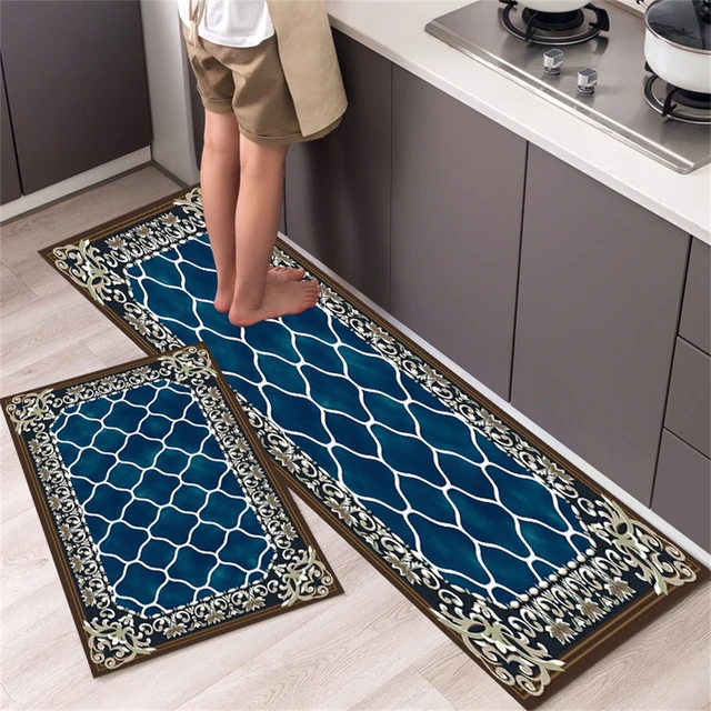 Alfombra de estilo geométrico para la entrada de la casa, tapete de oración  con patrón de flores, para escaleras, baño, Exterior, personalizada -  AliExpress