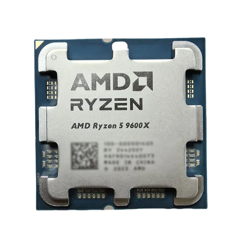 AMD 라이젠 5 9600X CPU 6코어 12스레드 32MB L3 캐시 최대 5.4GHz B850 X870 AM5용 루즈 피스 - 데스크탑 프로세서