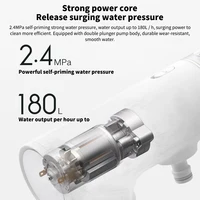 Xiaomi Mijia Electric Car Washer Gun 2.4MPA High Pressure Cleaner Foam Nozzle Auto Cleaning Care Cordless Car Washing Water Gun 2