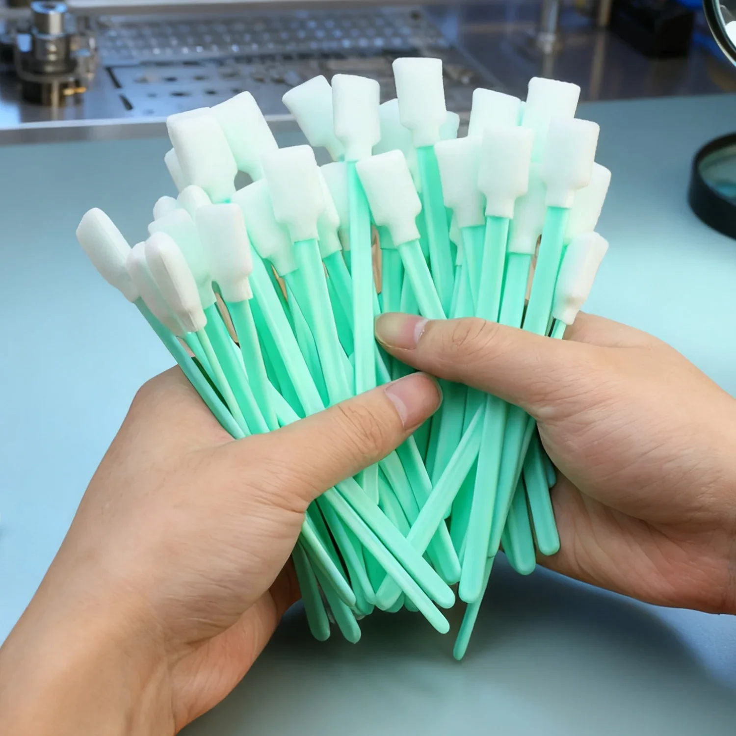 50-200Pcs Digital Camera Cleaning Brush Dust Free Sponge Swab for thumbnail 10