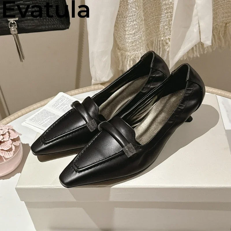 Summer Pointed Toe Kitten Heels Pumps Women Suede Leather String Bead Slingbacks Sandals Fashion Party Dress Shoes Mujer