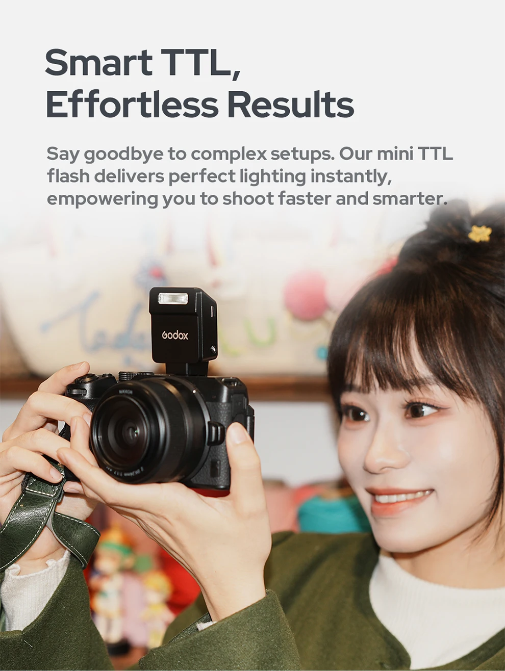 Godox iT20 iT22 TTL Mini Flash C/N/S/F/O Compact Shoe-Mounted On-Camera Flash fo