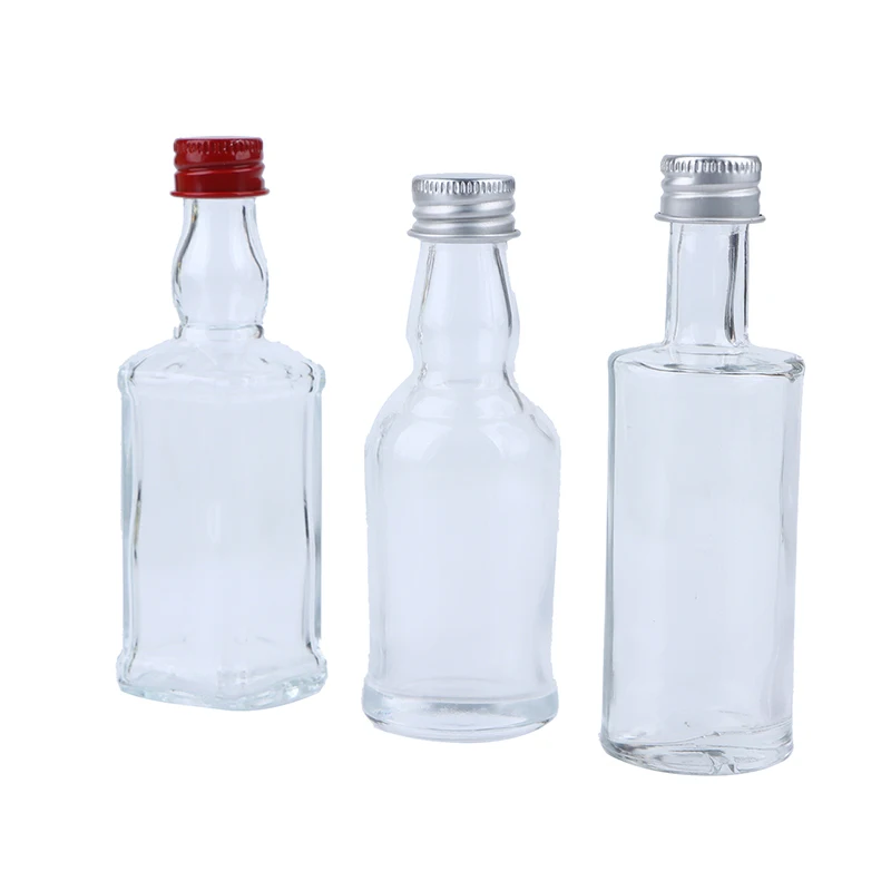 Description Picture 3 of item50ml Transparent Glass Lead-free Decanter With Cover For Liquor Scotch Small Wine Bottle Glass Beverage Bottle Accessories New