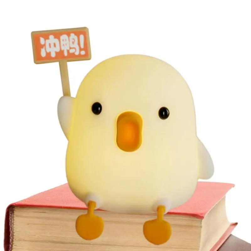 

Led Children Night Light Rechargeable Silicone Squishy Duck Lamp Child Holiday Gift Sleeping Creative Bedroom Desktop Decor Lamp