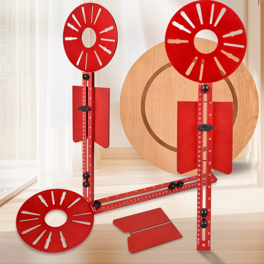 1pc Trimmer's Edge Guide, Positioning Tool, Hole Opener, Wood Milling, Circular Milling Channel, Woodworking Tools
