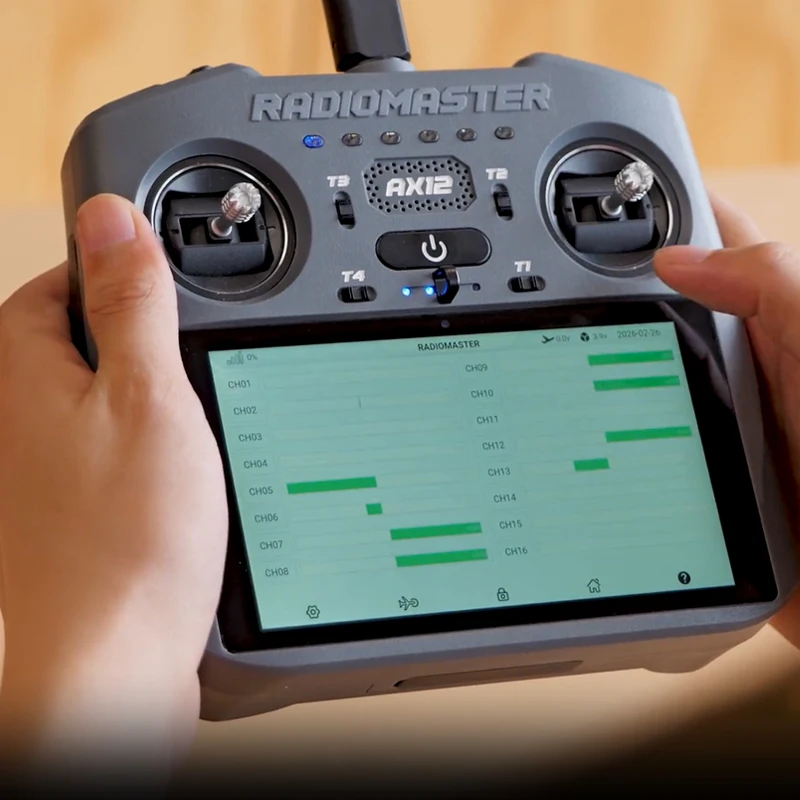 Новый пульт дистанционного управления RadioMaster AX12 Android ExpressLRS HD с сенсорным экраном 2,4G с входом/выходом HDMI FPV Контроллер Rc Drone thumbnail 2