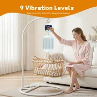 Contrôleur de balançoire électrique réglable à 9 niveaux pour bébé, contrôleur à bascule suspendu avec minuterie réglable pour berceaux à ressort oscillants 2