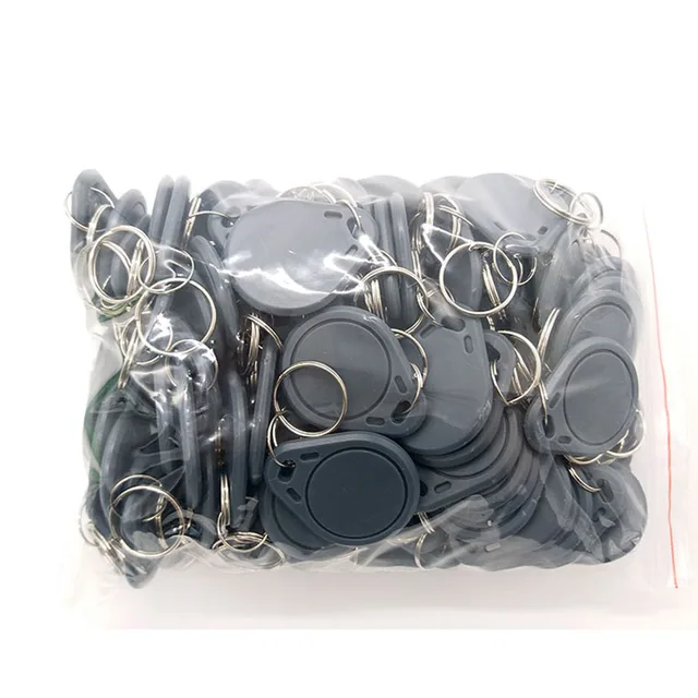 100pcs RFID Tag Keyfobs 13.56MHz NFC Proximity Cards for Access Control - Non-Personalized Key Fobs 5
