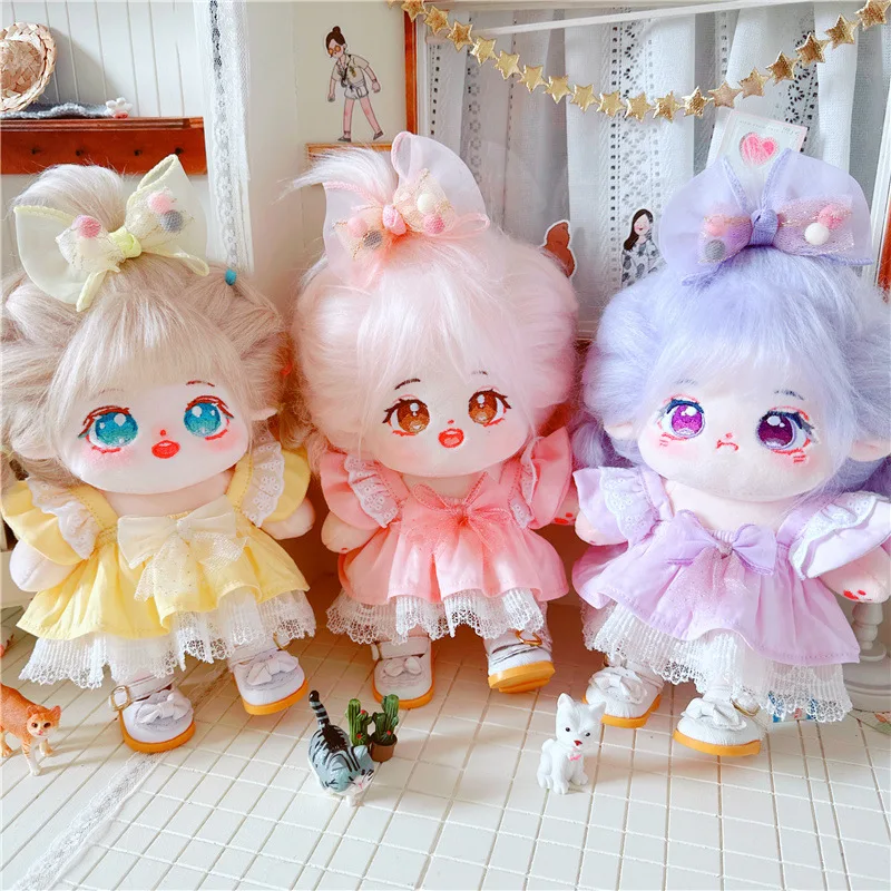 

20 см кукольная одежда мини Kpop милое платье Kawaii костюм «платье принцессы» плюшевые игрушки аксессуары Подарки Бесплатная доставка товаров