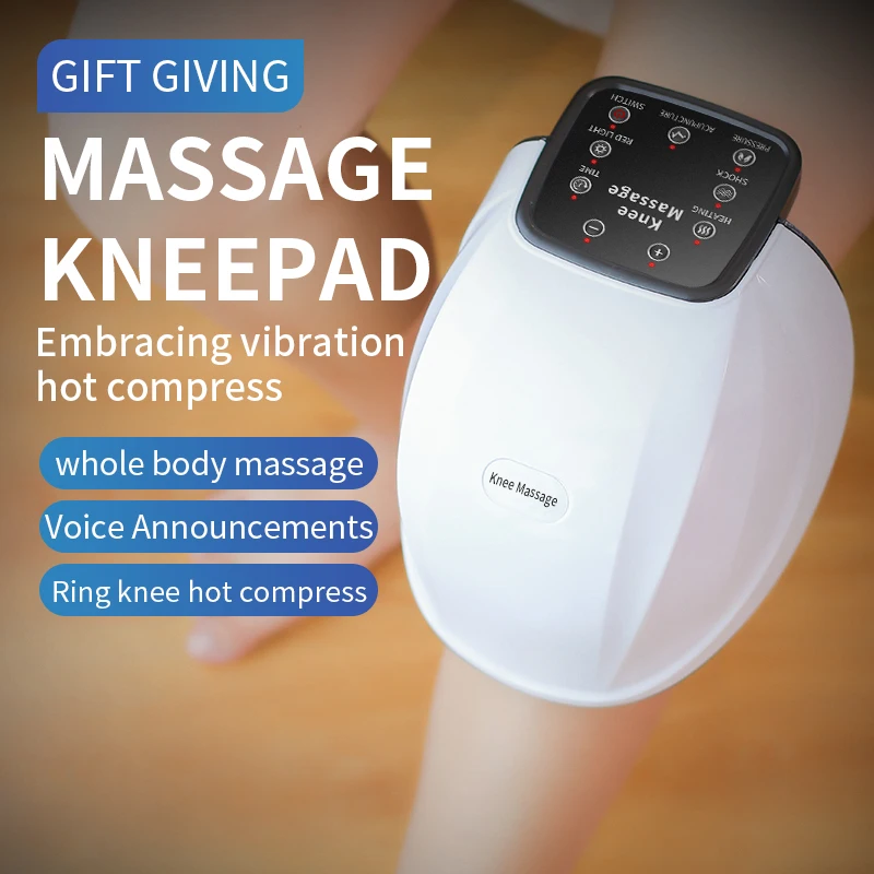 Wireless Knee Compress Massage Vibrating Heated Massager