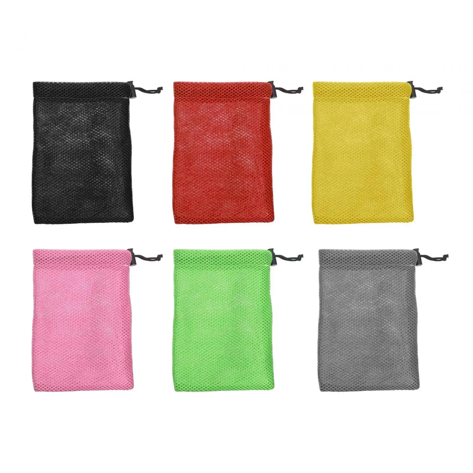 Multifunctional Mesh Small Drawstring Storage Bag for Cosmetics, Toy Collection,