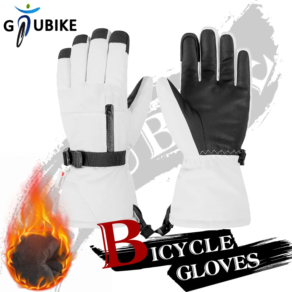 

GTUBIKE Sport Windproof Warm Gloves Waterproof Touchscreen Thermal Snowboard Skiing Motorcycle Riding Coldproof Gloves Men Women