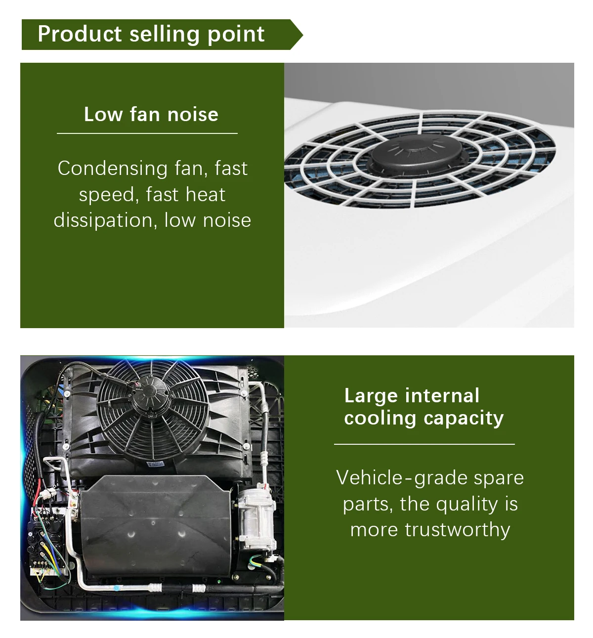 850W Roof Top Mounting Cooler Unit DC12v/24v Car Portable Air Conditioner AC COOLER AIR COOLER AIR COOLING FAN FOR TRUCK RV 3