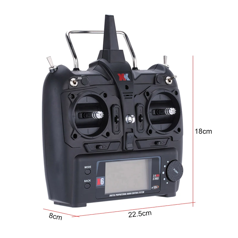 Émetteur XK X6 Compatible WL K100 K110 K123 K124 RC