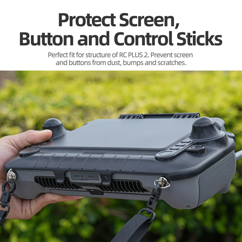 2in1 Sunshade Protective Cover for RC Plus 2 Adjustable Angle Remote Controller Sun Visor Quick Release for RC Plus 2 Accessorie