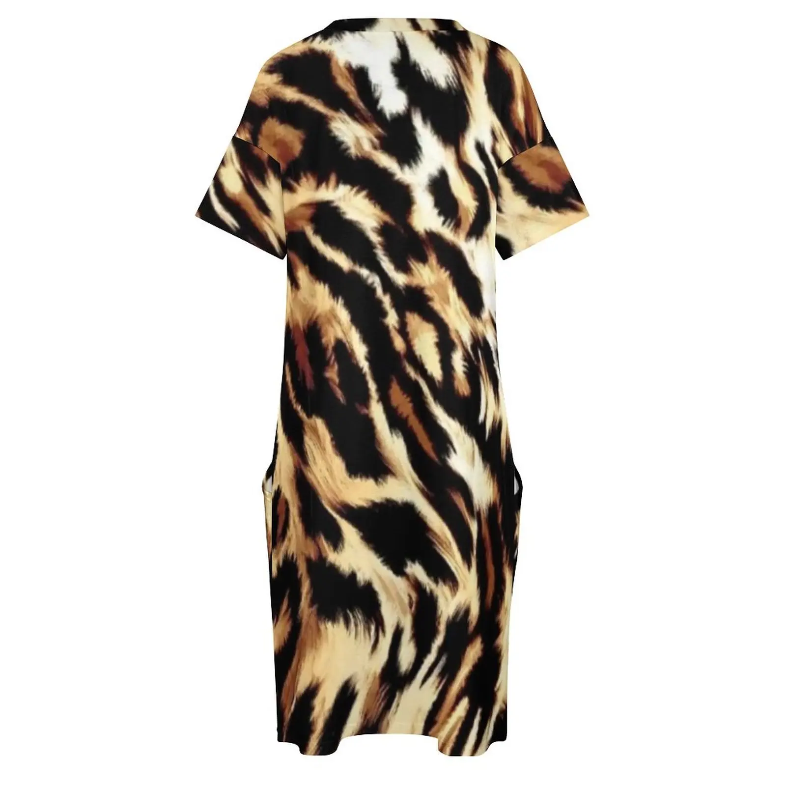 Leopard Print Dress Dames Lita Leopard Print Twisted Asymmetric Maxi Dress  UK 14 Leopard Print