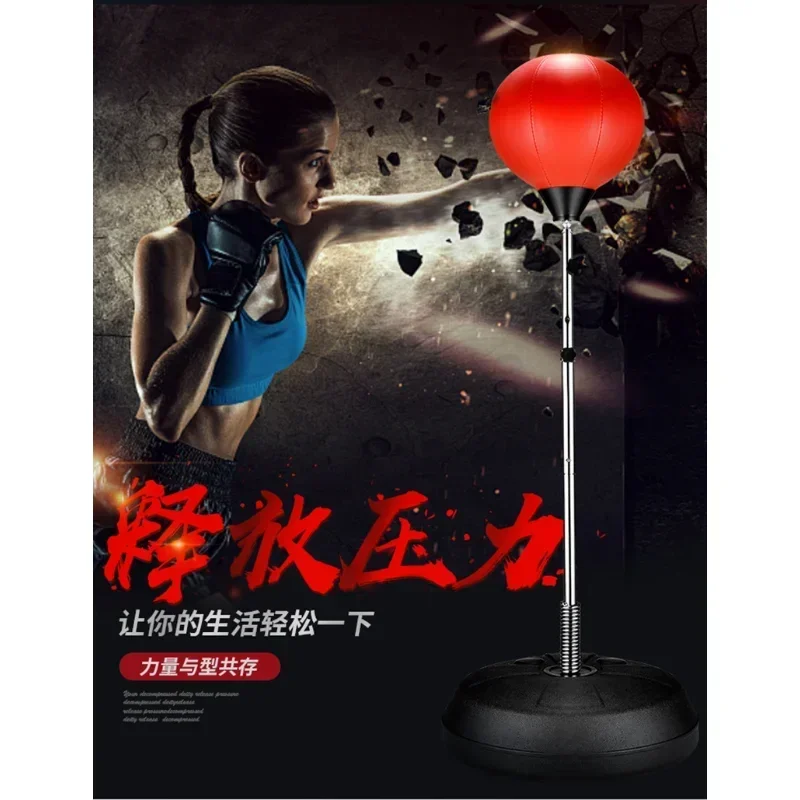 Stress Relief Fitness with Stand Kids Adults Height Adjustable Freestanding Boxing Speed Training Punching Bag Ball