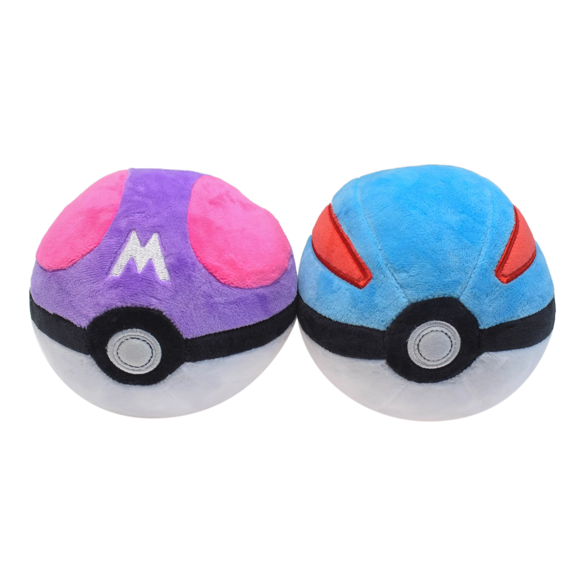 Poké Ball Plush Toy Collection - Soft Stuffed Cartoon Backpack Pendant & Birthday Decoration