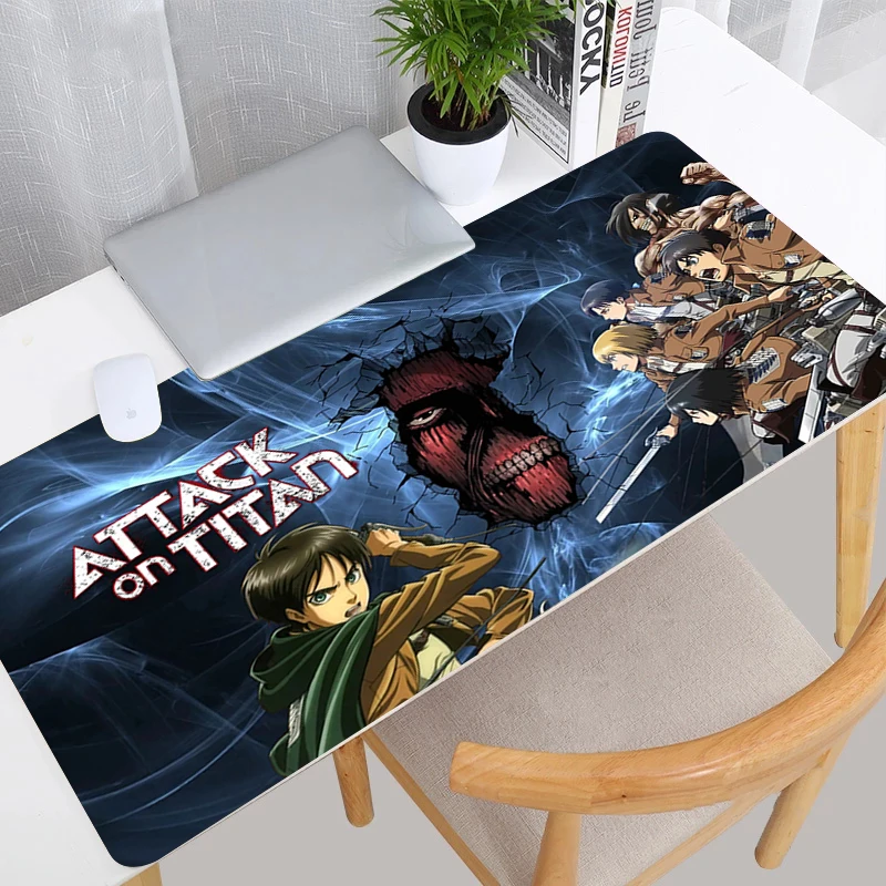 

Attack on Titan Mouse Pad Large Pads Mousepad Gamer Mause Mats Gaming Laptops Keyboard Mat Desk Accessories Csgo Xxl Carpet