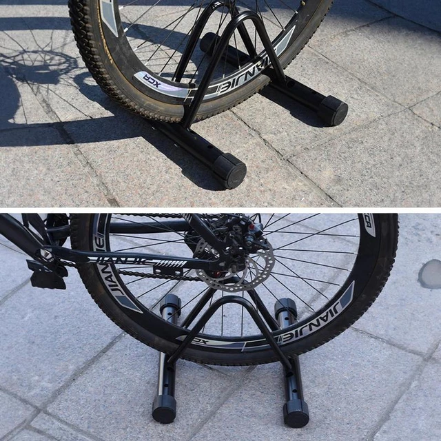 Soporte de suelo para bicicleta, estante de estacionamiento para bicicleta,  antideslizante para interior y exterior, bicicleta de carretera de montaña  Cubre Esponja Sharpla Estante de estacionamiento de bicicletas